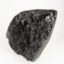 Black Sparkling Chalcedony Geode Free Standing Natural Mineral Specimen - image 2