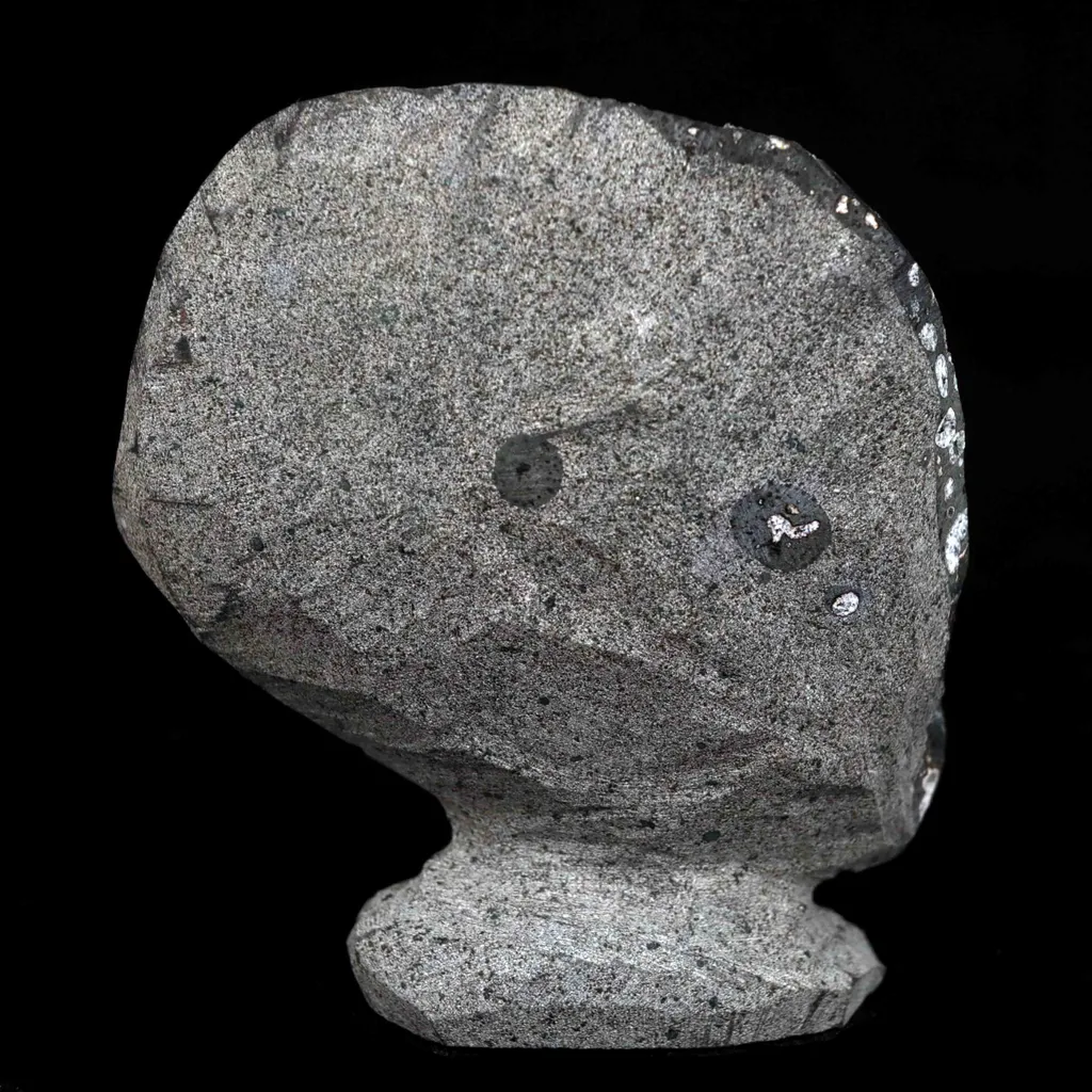 Black Sparkling Chalcedony Geode Natural Mineral Specimen - image 5