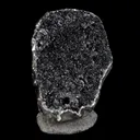 Black Sparkling Chalcedony Geode Natural Mineral Specimen - image 2