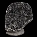 Black Sparkling Chalcedony Geode Natural Mineral Specimen - image 1