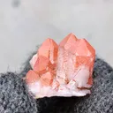 Blood Dots on Quartz. Red Hematite On Quartz - image 3