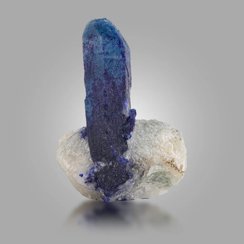 Blue Afghanite With Calcite image