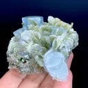 Blue Aquamarine Crystal Cluster from Pakistan - image 7