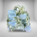 Blue Aquamarine Crystal Cluster from Pakistan - image 1