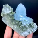 Blue Aquamarine Crystal Cluster from Pakistan - image 9