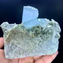 Blue Aquamarine Crystal Cluster from Pakistan - image 4