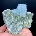 Blue Aquamarine Crystal Cluster from Pakistan - image 5
