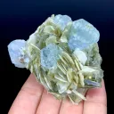Blue Aquamarine Crystal Cluster from Pakistan - image 4