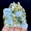 Blue Aquamarine Crystal Cluster from Pakistan - image 9