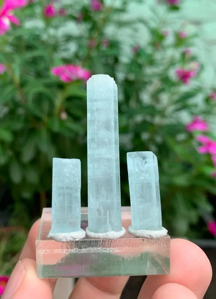 Blue Aquamarine Crystals from Pakistan - image 3