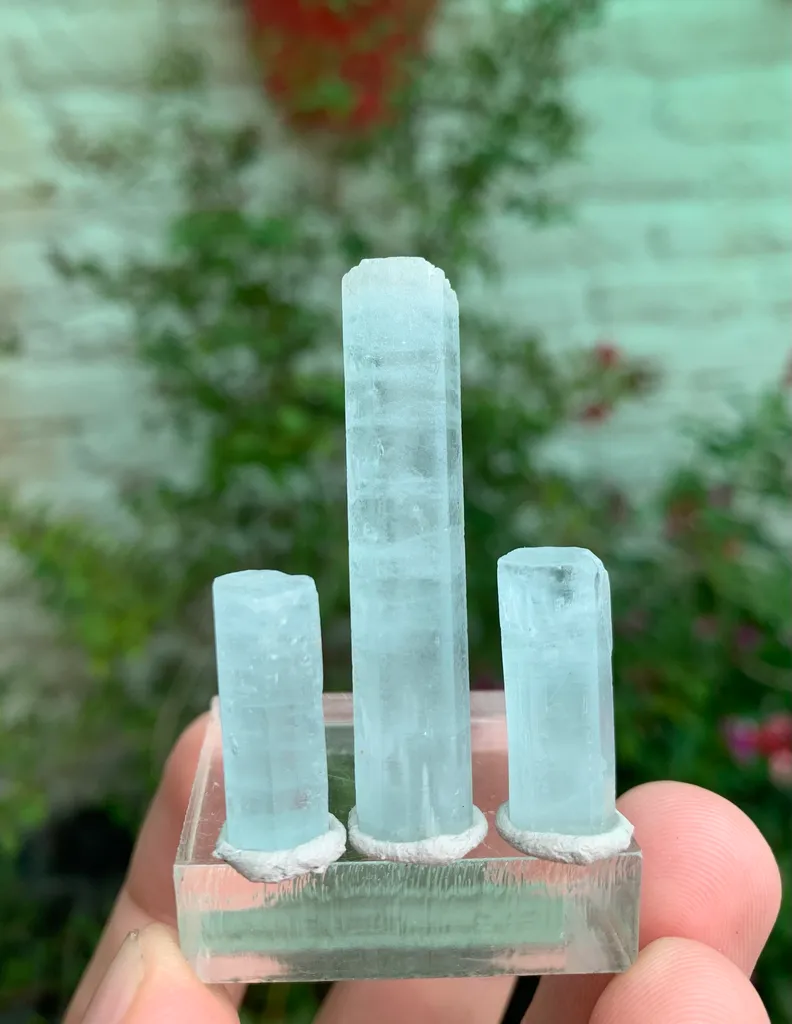 Blue Aquamarine Crystals from Pakistan - image 2