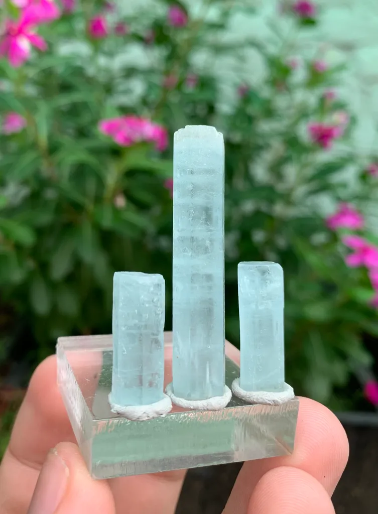 Blue Aquamarine Crystals from Pakistan - image 6