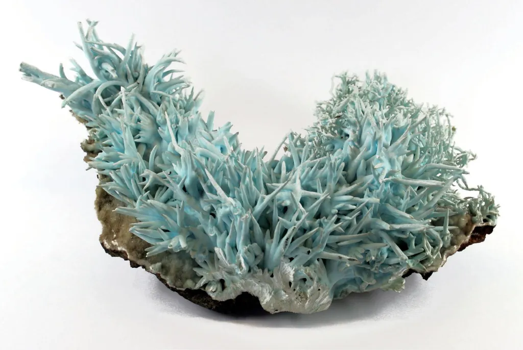 Blue Aragonite, var. flos ferri image