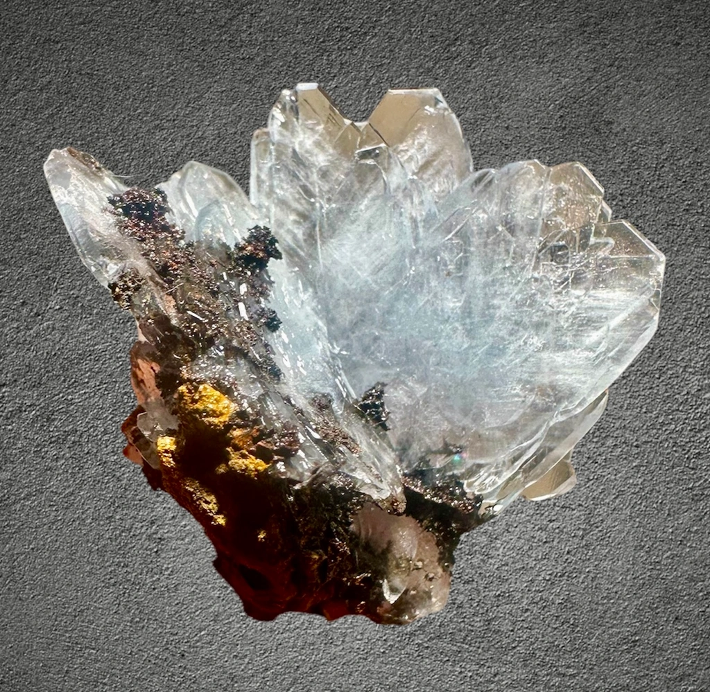 Blue Barite from Morocco, Drâa-Tafilalet Region, Midelt Province, Mibladen Mining District, Mibladen - image 4