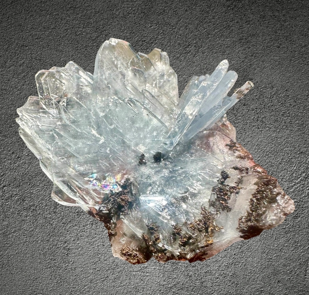 Blue Barite from Morocco, Drâa-Tafilalet Region, Midelt Province, Mibladen Mining District, Mibladen - image 2