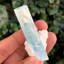 Blue Beryl var Aquamarine Crystal with Feldspar from Pakistan - image 6