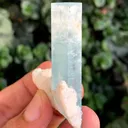 Blue Beryl var Aquamarine Crystal with Feldspar from Pakistan - image 2