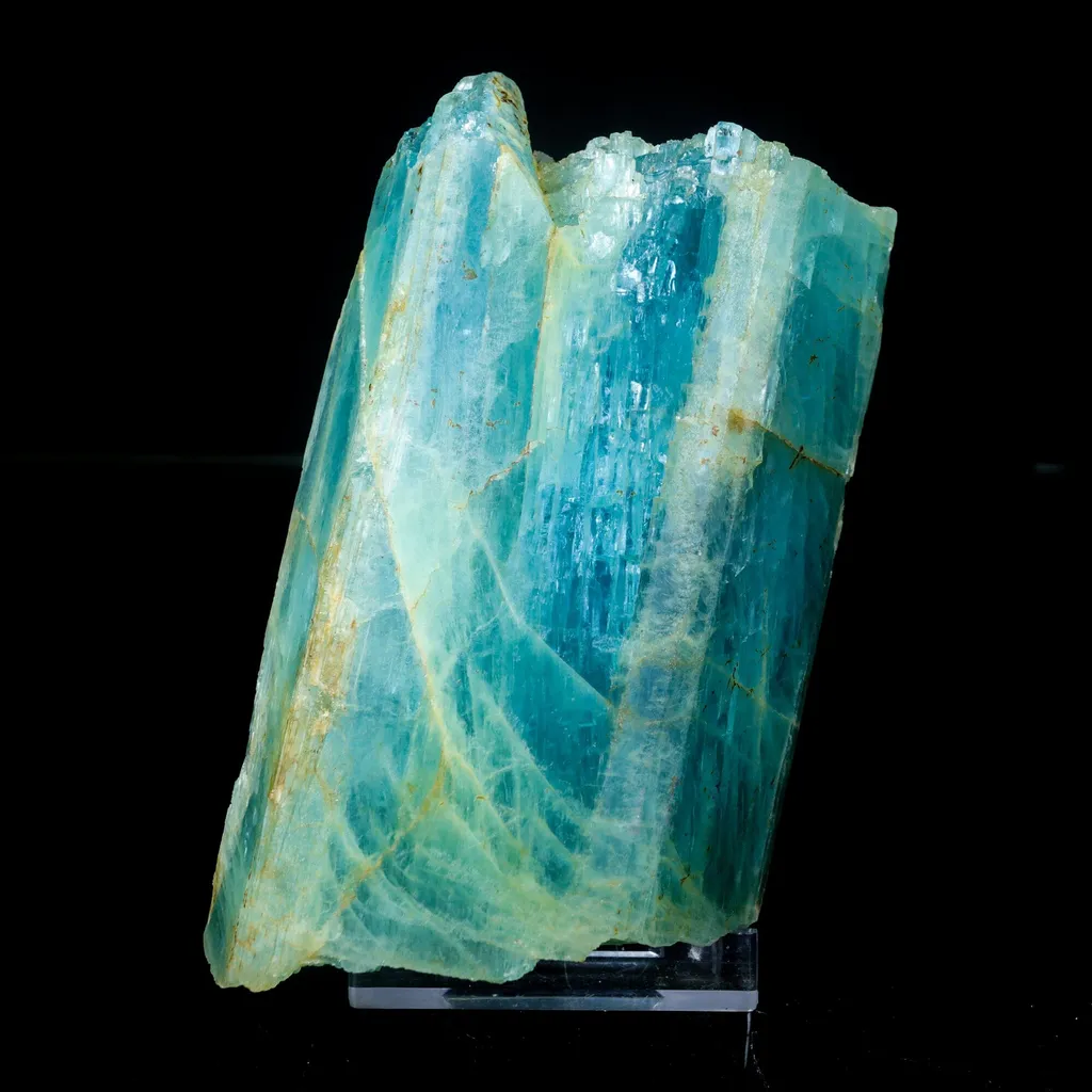 Blue Beryl var. Aquamarine Natural Mineral Specimen image