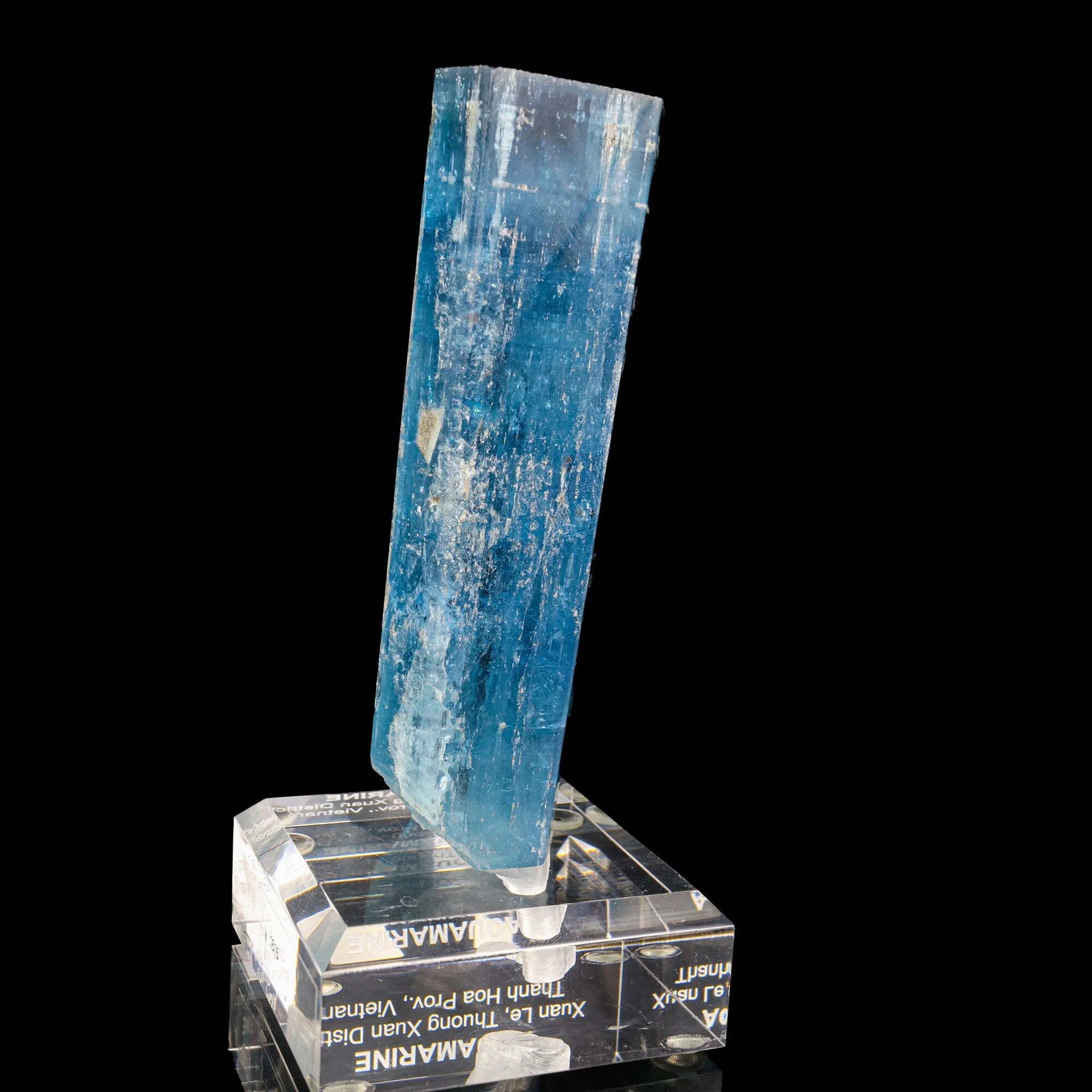 Blue Beryl var. Aquamarine Natural Mineral Specimen Museum - image 5