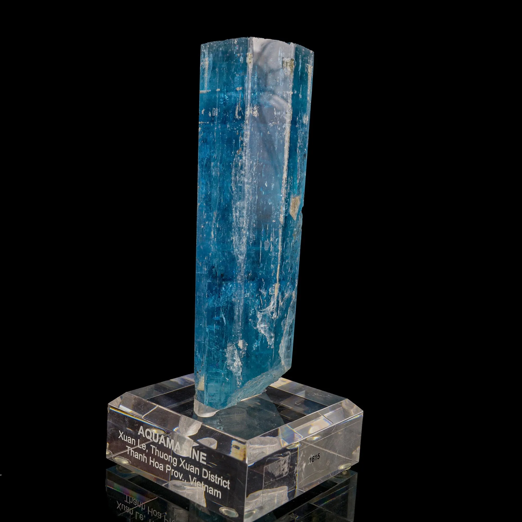 Blue Beryl var. Aquamarine Natural Mineral Specimen Museum - image 3