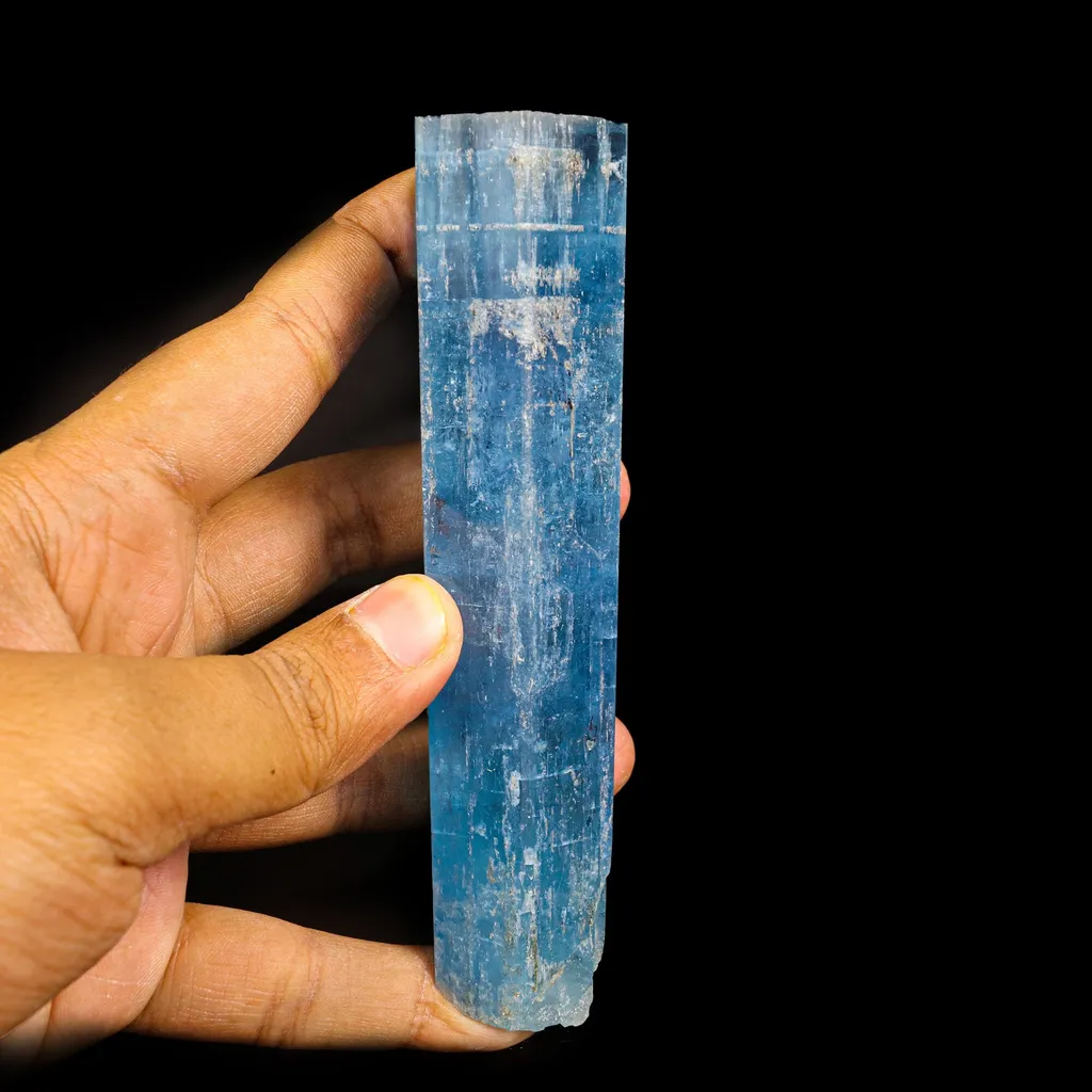 Blue Beryl var. Aquamarine Natural Mineral Specimen Museum - image 6