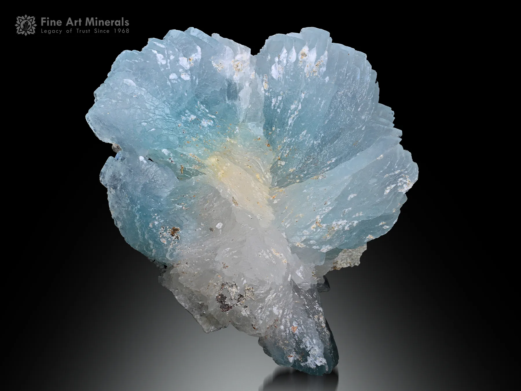 Blue Brucite from Baluchistan Pakistan - image 1