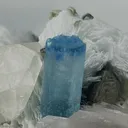 Blue Cap Aquamarine from Pakistan, Gilgit-Baltistan, Roundu District, Haramosh Mts. - image 4