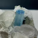 Blue Cap Aquamarine from Pakistan, Gilgit-Baltistan, Roundu District, Haramosh Mts. - image 3