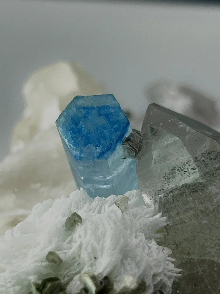 Blue Cap Aquamarine from Pakistan, Gilgit-Baltistan, Roundu District, Haramosh Mts. - image 10