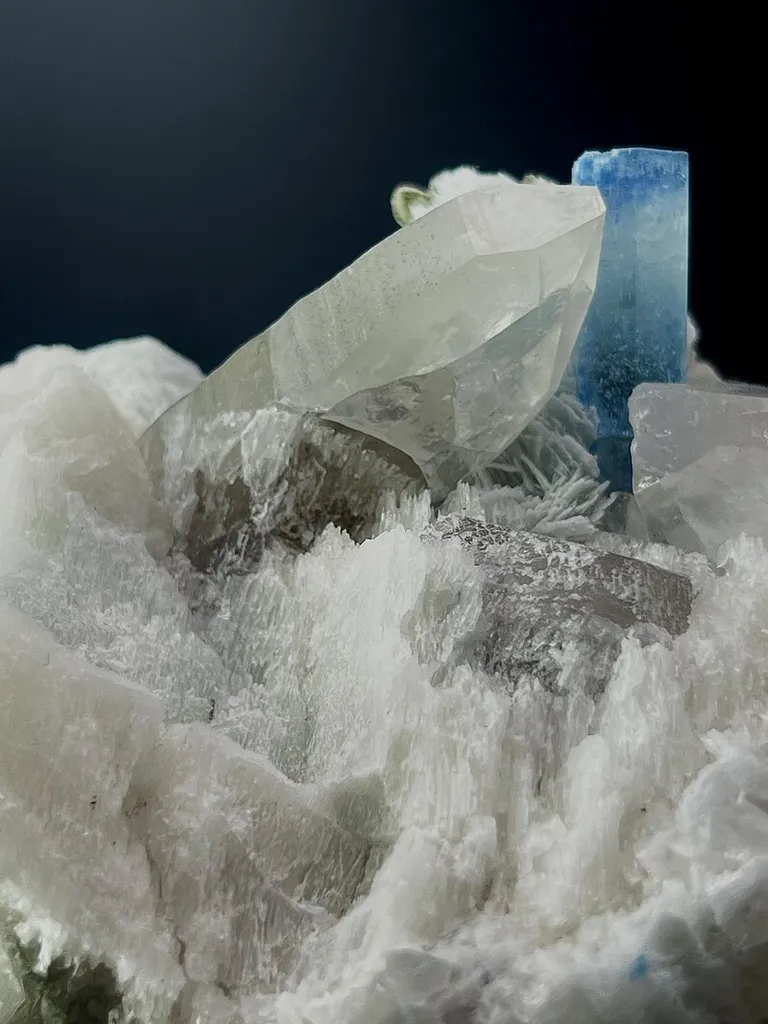 Blue Cap Aquamarine from Pakistan, Gilgit-Baltistan, Roundu District, Haramosh Mts. - image 9
