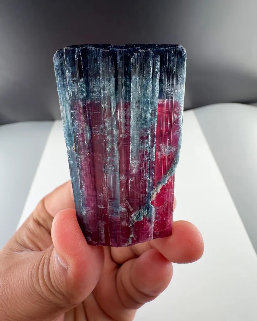 Blue cap Rubyllite Tourmaline from Afghanistan - image 3