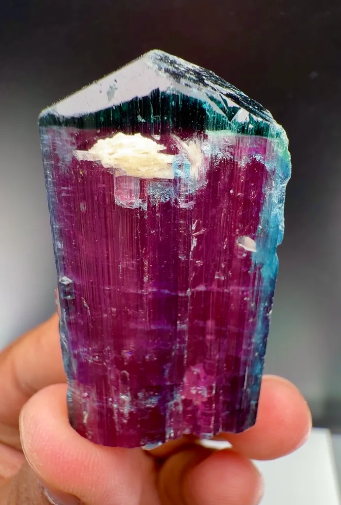 Blue cap Rubyllite Tourmaline from Afghanistan - image 2