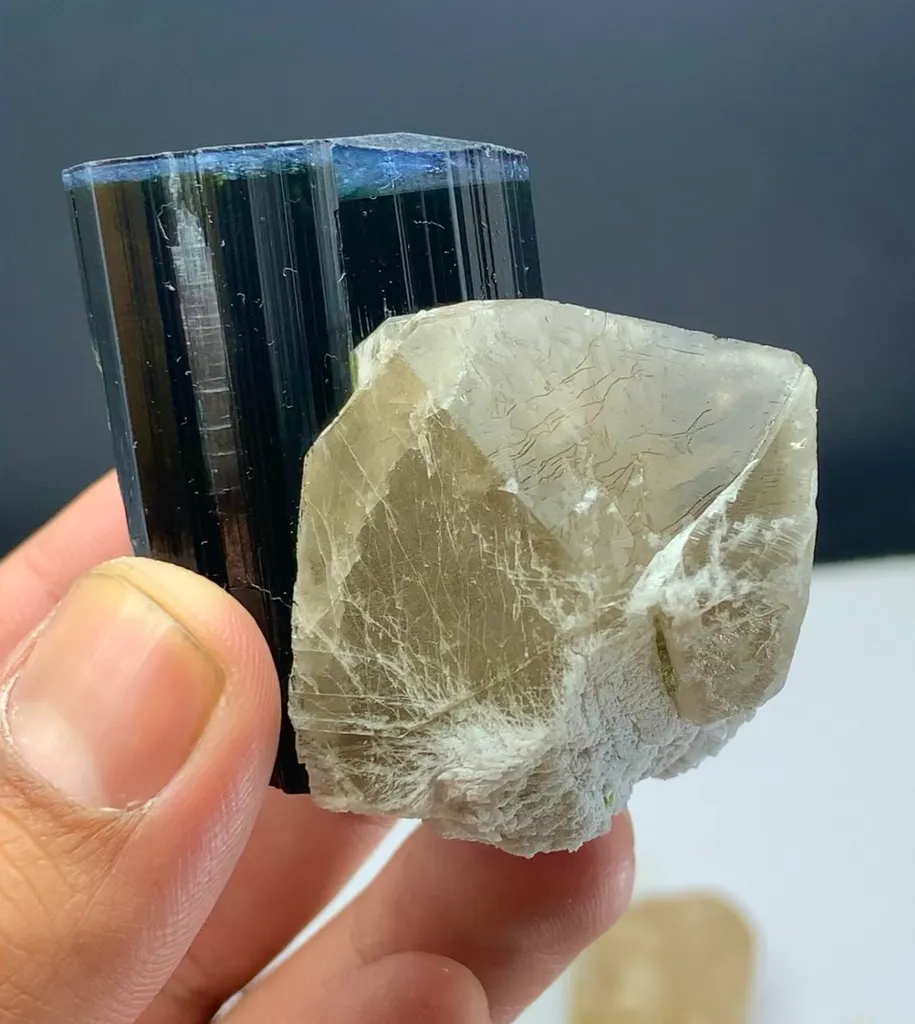 Blue cap Tourmaline from Afghanistan image