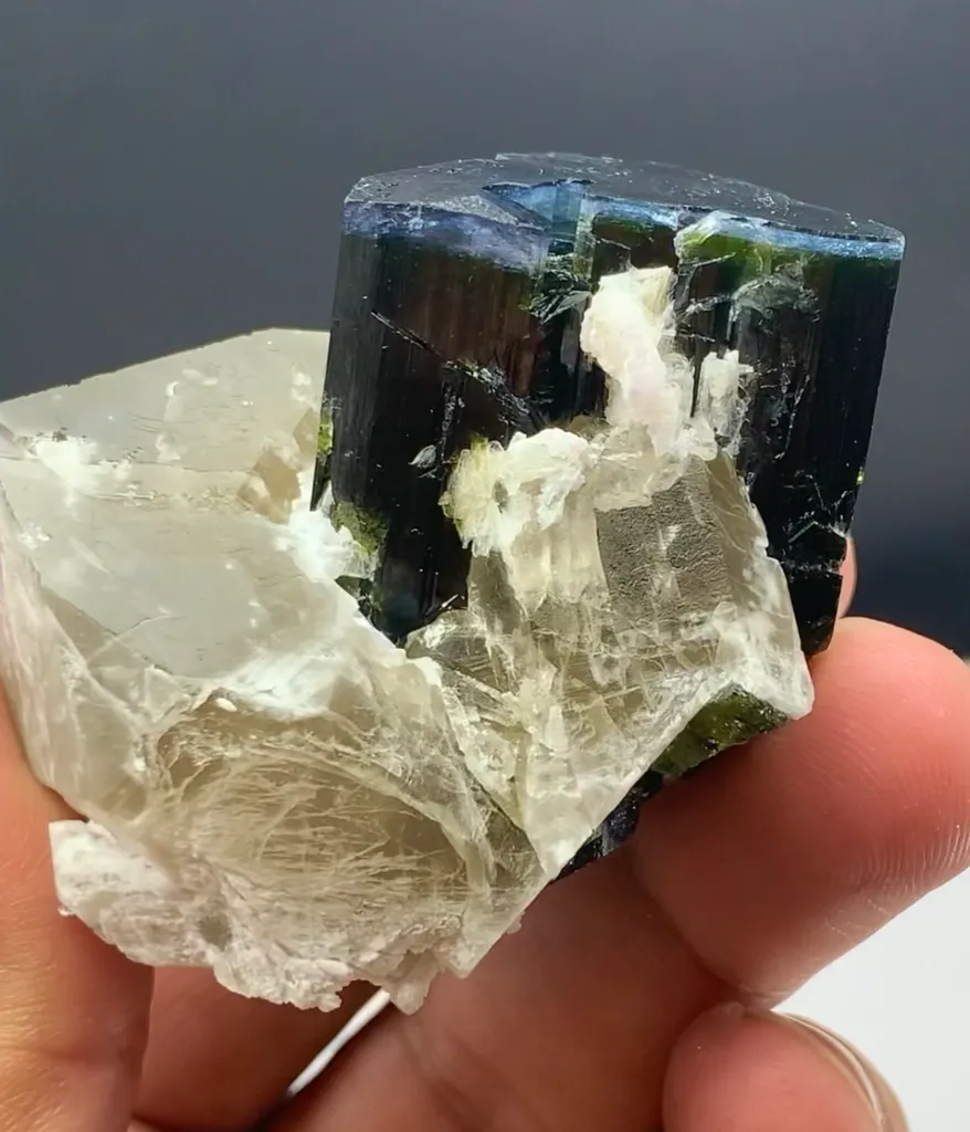 Blue cap Tourmaline from Afghanistan - image 3