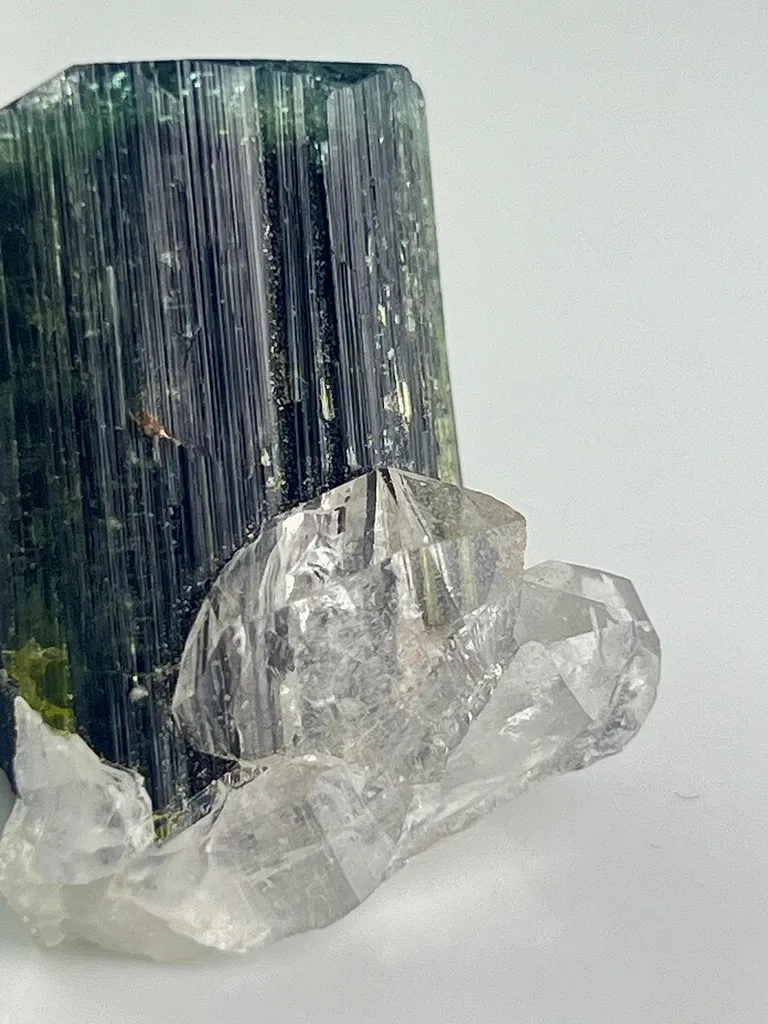 Blue Cap Tourmaline & Quartz from Afghanistan - image 2