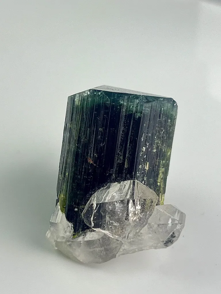 Blue Cap Tourmaline & Quartz from Afghanistan - image 3