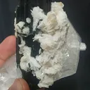 Blue cape Tourmaline Quartz Mica Specimen | Pakistan Cabinet Display (88x77x63mm) - image 2