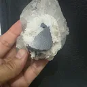 Blue cape Tourmaline Quartz Mica Specimen | Pakistan Cabinet Display (88x77x63mm) - image 7