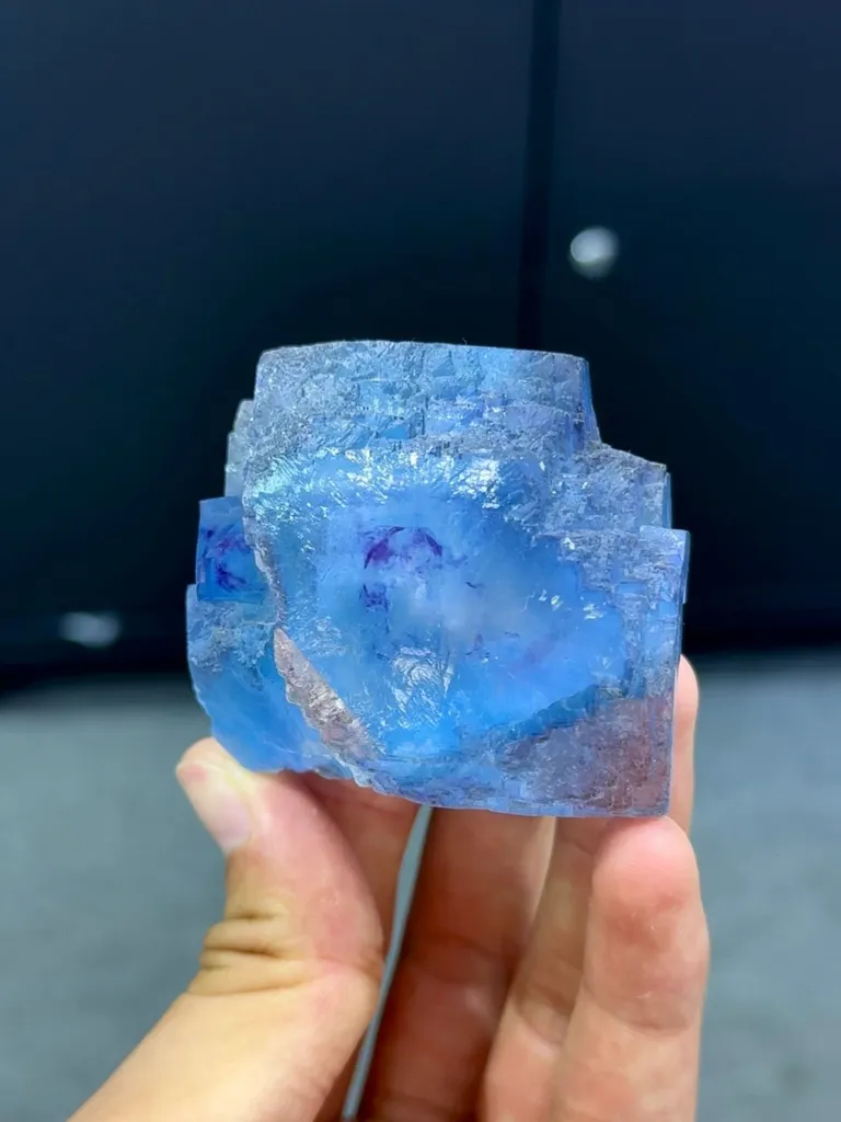 Blue Cube Fluorite comes from Yaogangxian,Hunan 55*60*50MM image