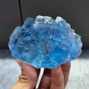 Blue Cubic Fluorite comes from Yaogangxian,Hunan 85*60*45MM - image 4