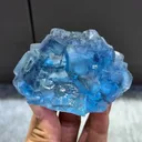 Blue Cubic Fluorite comes from Yaogangxian,Hunan 85*60*45MM - image 3