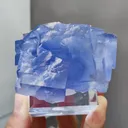 Blue Cubic Fluorite comes from Yaoggangxian,Hunan 65*50*45MM - image 5