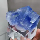 Blue Cubic Fluorite comes from Yaoggangxian,Hunan 65*50*45MM - image 4