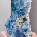 Blue Cubic Phantom Fluorite comes from Xianghualing,Hunan 75*45*30MM - image 4