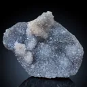 Blue Durzy Quartz With Coating Calcite From India - image 1