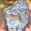 Blue Durzy Quartz With Coating Calcite From India - image 4