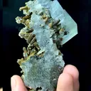 Blue Fluorite Coexists with Crystal and Calcite comes from Shizhuyuan，Chenzhou 45*80*40MM - image 2