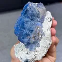 Blue Fluorite comes from Yaogangxian,China 90*65*120MM - image 1