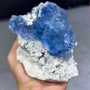 Blue Fluorite comes from Yaogangxian,China 90*65*120MM - image 2