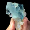 Blue Glassy Fluorite comes from Yaogangxian,Hunan 60*45*35MM - image 1